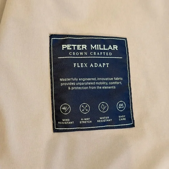 LIKE NEW Peter Millar Flex Adapt Wind Cheater Shell in British Grey (Size S) Lightweight & Shirt Jackets